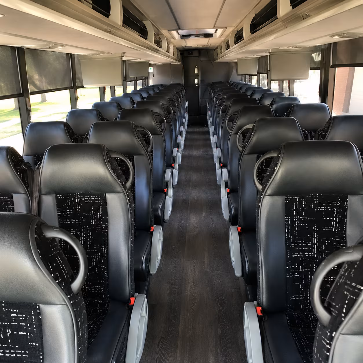 yorba linda charter bus rental interior