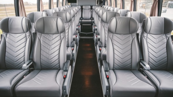 fullerton 50 passenger charter bus interior