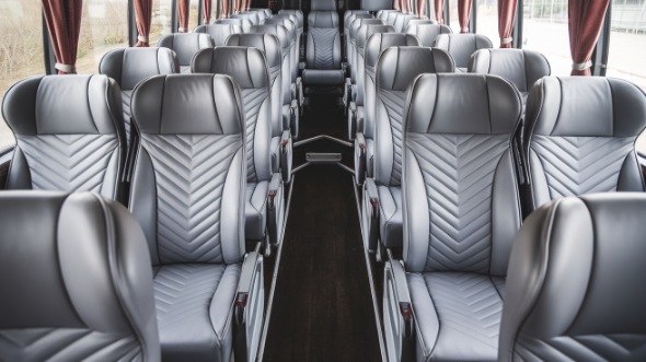 fullerton 54 passenger charter bus interior