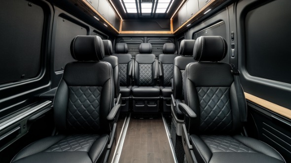 fullerton sprinter van with driver interior